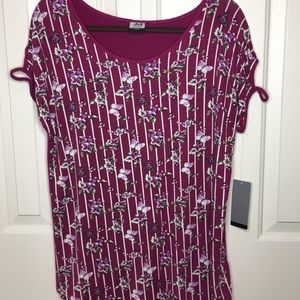 New 🦋Purple floral Soft Top